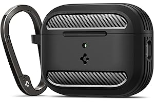 Spigen Rugged Armor Case Compatible with Airpods Pro 3 (2025) - Matte Black