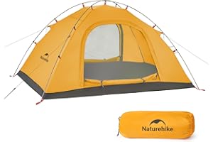 Naturehike P-Series Tiendas de campaña para 2 Personas en 4 Estaciones, ultraligeras Tiendas de campaña para mochileros, Tiendas Familiares Anti-UV para Actividades al Aire Libre