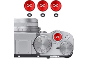 FIRST2SAVVV 3 x Rot Metall Weichen Sharp Auslöseknopf für Fujifilm Fuji XT4 XT30 XE4 X100F XPRO3 etc
