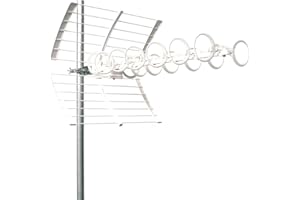 Emme Esse Optica Antenna TV UHF, antenna con filtro 5G, 29 elementi