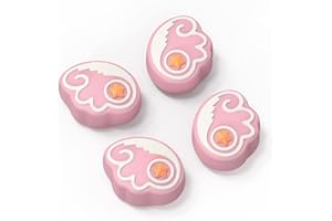 JINGDU Capuchon de Joycon pour Nintendo Switch,Prises de Pouce Caps en Silicone pour Switch Joystick,4Pcs Kit Thumb Grip Caps for Switch/Switch OLED/Switch Lite,Ailes