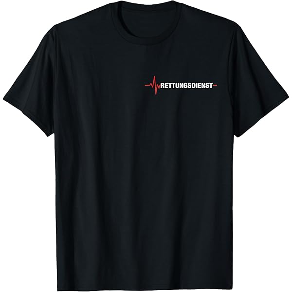 Rettungsdienst T-shirt rettungsfaulitäter POD Weiß