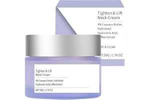LYINUR Tighten and Lift Neck Cream, 50 ml Neck Firming Cream, Neck Cream for Sagging and Tighten, Neck Tightening Cream, Best for Tightening Sagging Skin, Firming and Moisturizing, Smoothing Neck Wrinkles
