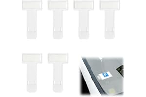 SRLWMYI 6 Pièces Clip pour Ticket de Parking,Clips Porte Carte Handicapé Pare Brise,Clips pour Tickets Auto-adhésifs pour Ticket de Parking.pour Ticket de Parking,Carte d'invalidité,etc.