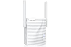 BrosTrend Repetidor WiFi AC1200, Repetidor de Red Doble Banda 5 GHz y 2.4 GHz, Amplificador Señal WiFi y Extensor Wi-Fi, Modo Ap, WPS Botón, 1 Puerto Ethernet, Facil de Instalar