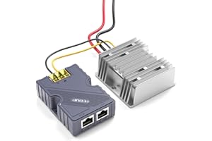 EDUP Starlink GigE PoE Injector 150 W con protección ABS contra sobretensión y ESD + convertidor Starlink DC Step UP de 12 V a 48 V, compatible con Starlink V2 Internet Kit de red satelital a,