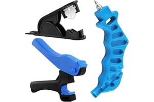 Rolcoassuns 3PCS Drip Irrigation Tubing Hole Punch Cutter Tool Set, 2-in-One Drip Irrigation Hole Punch Drip Tube Hole Punch Fitting Insertion Tool Irrigation Sprinkler Hose Cutter For PE Pipe 16 20mm