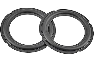 WNJ-TOOL, 2 stücke Lautsprecher gummikante 4 Zoll 5 Zoll 6,5 Zoll 8 Zoll Kutch surfte Falten Ring Reparatur Audio Lautsprecher Gummi-Suspension Teil DIY (Farbe : 4 Inch)