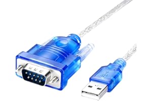 Solryn USB to Serial Adapter Cable, USB-A to DB9 RS232 Converter, 9 Pin DB9 Male Connector, USB 1.0 2.0 to RS232 Adapter for Windows 11/10/8/7, Mac OS Linux, 1.2m Cable