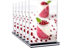 DONGLI 6 Stück A5 Ständer Aufsteller Tischaufsteller Werbeaufsteller Acryl T-Ständer Menükartenhalter Doppelseitig Speisekartenhalter für Restaurant,Cafe,Laden,Büro,Hotel