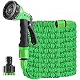 WESEN Expandable Garden Hoses, 25ft/50ft/100ft/125ft/150ft/200ft Garden Hose, Hose with 8 Function Spray Nozzle, 1/2"&3/4" Connector Fittings, Expanding Flexible Retractable Garden Water Hose Pipe