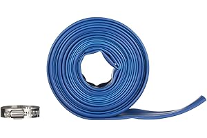 Blue Devil B8226 25-Foot Backwash Hose for Pool with Hose Clamp, 1-1/2" W x 25' L