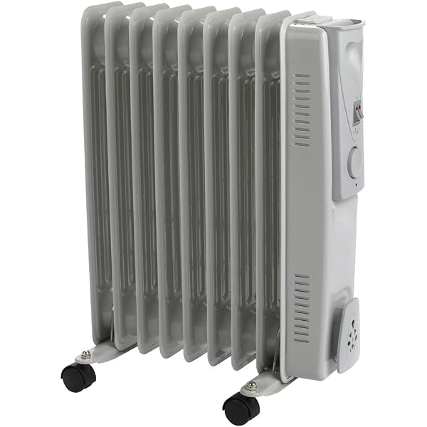 Status OFH9-2000W1PKB 9-Fin Oil Filled Radiator : Amazon.co.uk: Automotive