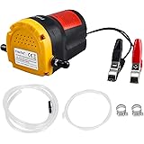 FreeTec Pompa Estrattore per Aspirazione Olio Motore e Gasolio Pompa di Aspirazione dell’Olio, 60W 12V