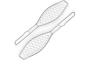 2 Stück Fischbräter Grill Zange für Fischr Grillwänder Fischzange Fischgriller von all-around24 (Metall,)