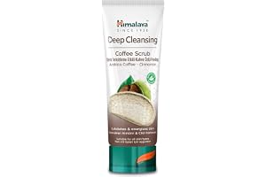Himalaya Deep Cleansing Coffee Face Scrub Med Kaffe Och Kanel För Skonsamt Exfolierad Och Renad Hud Med Strålande, Oljefri Lyster, 75 Ml