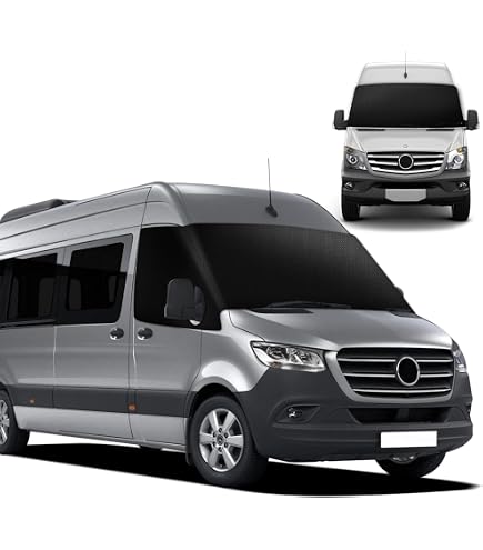 thumbnail image 2 of UK Custom Covers Mercedes Sprinter Frost Screen Cover – Deluxe Grey, 600 Denier PU Coated, Waterproof (2006-2018) 2 of 6
