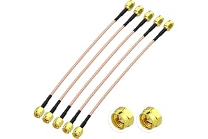 Superbat SMA antennkabel 15 cm förlängningssladd SMA hane till hane RG316-kabel 50Ohm för SWR-mätning, spektrumanalysator, LN