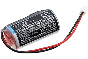 Techtek Batterie Compatible avec [Verisure] Camera Detector, Nattsikringspanel, Night Contro, Roykvarsler, Sirene, Voice, Voiceq, pour [DOM] ENiQ Guardian S remplace CR-2/3AZ, Noir