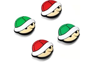 Switch Joystick Kappen Kompatibel mit Switch/OLED/Lite Controller Zubehör, PALPOW Niedliche Silikon Switch Knöpfe Thumb Grips - 4 Stück Grün & Rot