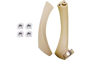 LIMBQS Poignées de porte et couvercle extérieur de poignée de porte pour E90 E91, kit de remplacement de poignée de porte pour Série 3 2005-2011 (Beige à Droite)