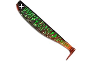 ‎MONKEY LURES Monkey Lures Fat Lui - 9 cm, 11 cm, 14 cm, 18 cm, 23 cm - Big L Köder, Gummifisch, Angelköder, Softbait, Hechtköder, Kunstköder Angeln, Gummiköder