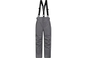 Mountain Warehouse Pantalon de Ski Enfants Falcon Extreme - Coutures soudées, Imperméable, Guêtres Pare-Neige, Poches sécurisées - pour Le Ski et Les Vacances, Hiver