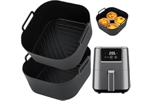 ‎BYKITCHEN BYKITCHEN Airfryer Silikonform für Cosori/Chefman Mini Heißluftfritteuse 2L, Heißluftfritteuse Zubehör für Airfryer Klein 1-2 Personen, Silikoneinsatz Silikon Einsatz Backform