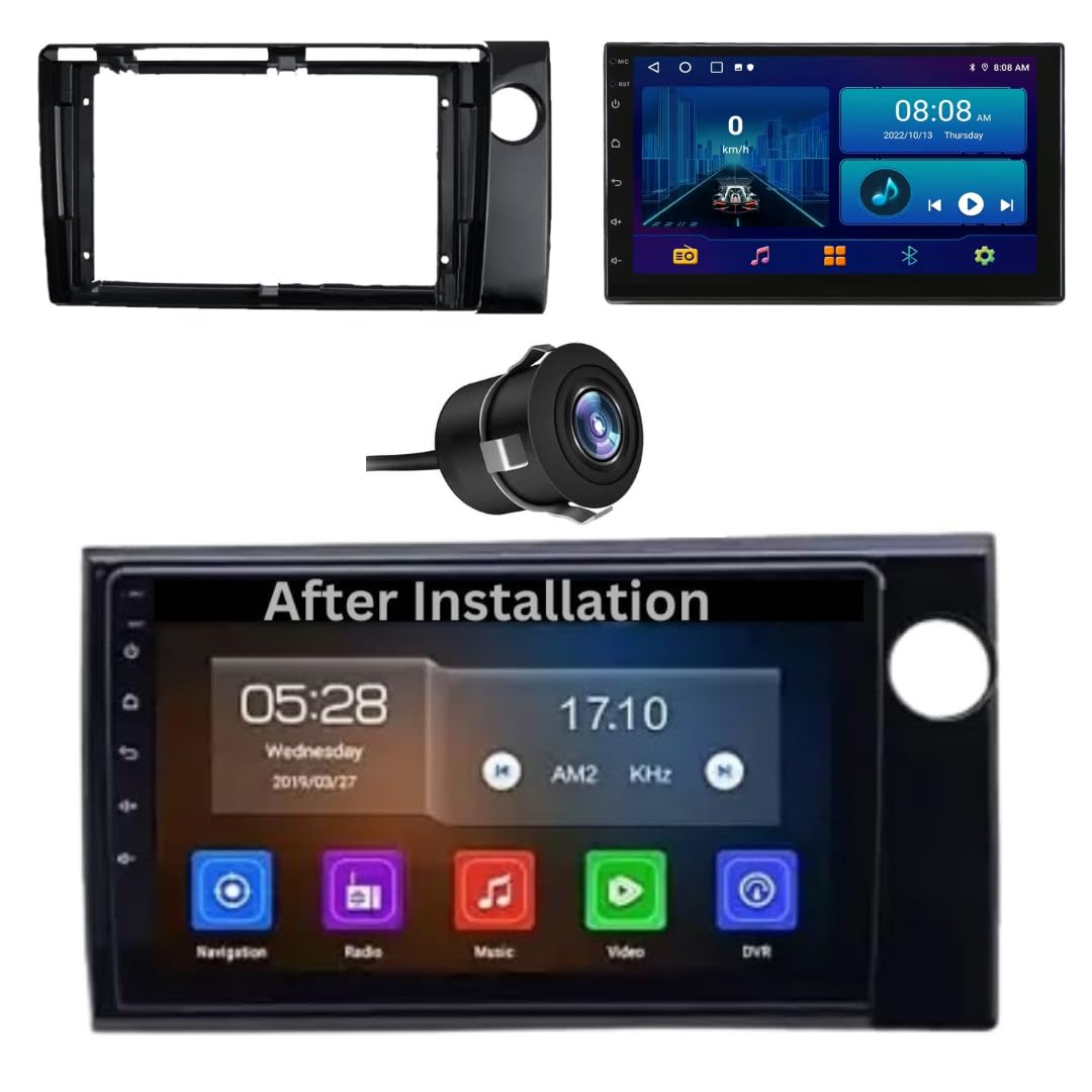 Modorwy Honda Mobilio Wireless CarPlay & Android Auto 9inch 1280P HD Car Android Display with Gorilla Glass | Android 13 | TS-7 Processor | 1GB RAM & 32GB ROM - AHD Camera & Frame Included