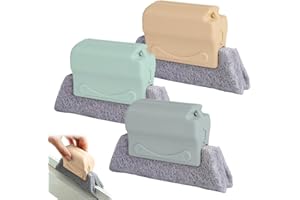 PETGLIMMER 3 Pezzi Spazzole per Scanalature per Finestre, Spazzole Pulizia Scanalature, Multifunzionale Fessure Spazzola Scanalature Finestre, Spazzola Scanalatura per Finestre Cuciture di Porte e Lavelli