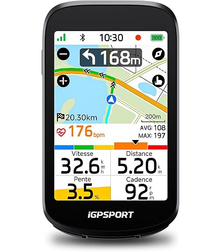 iGPSPORT BiNavi Air Wireless Bike Counter, 3 Inch Touch HD Voice