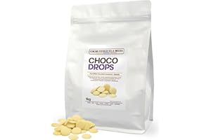 CACAO VENEZUELA DELTA Cacao V Delta Chocolate Blanco Profesional 1kg – Cobertura en Obleas con Manteca de Cacao – Ideal Repostería, Rellenos, Ganaches y Decoraciones – Fluidez densa para mayor control y acabados limpios