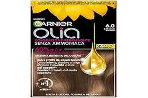 Garnier Olia Ammoniakfri hårfärg, täcker 100% vitt, ljusbrunt