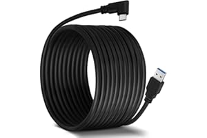 AXFEE Cable de enlace 5M compatible con Meta/Oculus Quest 3/2 Auriculares VR y PC para juegos, datos de 5 Gbps cable de PC con transferencia, USB 3.0 A a USB C Cord para Steam VR/PC de juegos