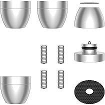 Monosaudio Pieds D'isolation De Haut-parleur En Aluminium 58 X 22 Mm Pour Platine Vinyle