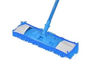 HoitoDeals Extendable Microfibre Floor Mop Cleaner Sweeper For Wooden Laminate Tile Floor Wet Dry