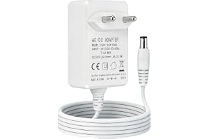 24 V 1 A universell strömförsörjning för LED-remsor, 24 W AC 200-240 V till DC 24 V omvandlingsadapter med 1,5 m kabel, EU-kontakt, DC-kontakt 5,5 x 2,1 mm, laddare 24 v