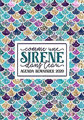 Télécharger Comme une sirène dans l'eau : agenda semainier 2020: Du 1er janvier 2020 au 31 décembre 2020 : ape Gratuit
