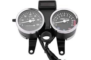 KIMISS Compteur de vitesse moto,Tachymètre LED pour Moto