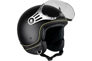 G-MAC Metro Evo Jet Open Face Retro Classic ECE Road Legal Motorcycle Scooter Helmet