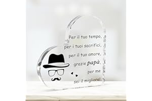 FAJUXIS Regalo Papa Ornamenti Decorativi Regalo Papà Natale Regalo Festa Del Papà Regali Per Papà Idee Regalo Per Papà Regalo Compleanno Papà Regalo Festa Del Papà Personalizzato Regali Natale Genitori