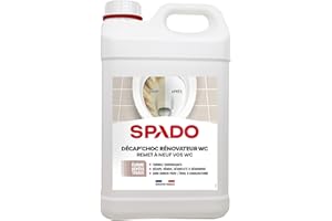 SPADO - Décap'choc rénovateur WC - Formule surpuissante - désinfecte et désodorise - Spécial cuvettes encrassées - Sans danger pour l'émail et canalisations - 3 L - Fabriqué en France