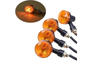 SFONIA 4 szt. kierunkowskazów motocyklowych, 12 V, wodoszczelne, uniwersalne, GN125, skutery, quady, cruiser, offroad
