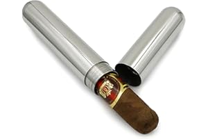 IRYNA Contenitore di sigaro del sigaro del contenitore del sigaro del singolo del sigaro di alluminio della metropolitana