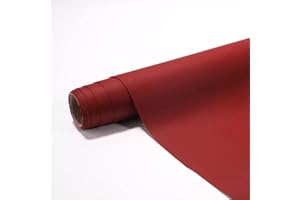 MEYUXG Simili Cuir Autocollant, Reparation Cuir, Patch Cuir Auto-adhésif Rénovation 40 x 150 cm, Kit Reparation Cuir pour Canapés, Sièges de voiture, Meubles - Rouge