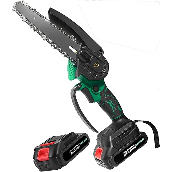 Mini Cordless Chainsaw - 4 Inch, 12V Battery Powered, Electric Handheld For Trimming Branches & Small Wood Cutting