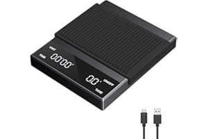 Ankilo Digital Coffee Scale with Timer, 3Kg/0.1g High Precision Rechargeable Drip Espresso Scale with 3 Units, PCS, Tare & Auto No/Off Precision Scale