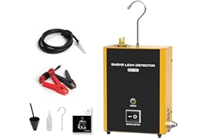 QPKING Detector de Fugas de Humo SDT50 Máquina de Humo automotriz Máquina de Humo EVAP Detectores de Fugas de Combustible Detector de Fugas de Humo al vacío para vehículos de 12 V