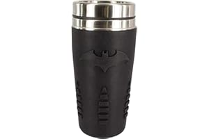 Batman kubek podróżny – oficjalnie licencjonowany, nadaje się do ponownego użytku, do kawy i herbaty, idealny towarzysz, 450 ml
