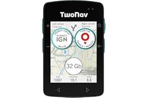 TwoNav Roc (32 Go) + Carte 5 Dalles de France IGN Top25, GPS de Sports avec écran 2,7 Pouces pour VTT, vélo, Gravel ou bikepacking